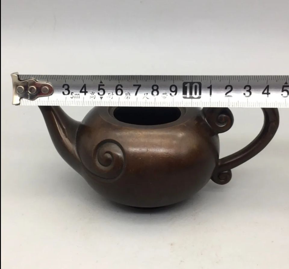 売れ筋 銅器 祥雲茶壺 酒壺 茶道具 煎茶器 工芸品 置物 中国茶器 粉彩