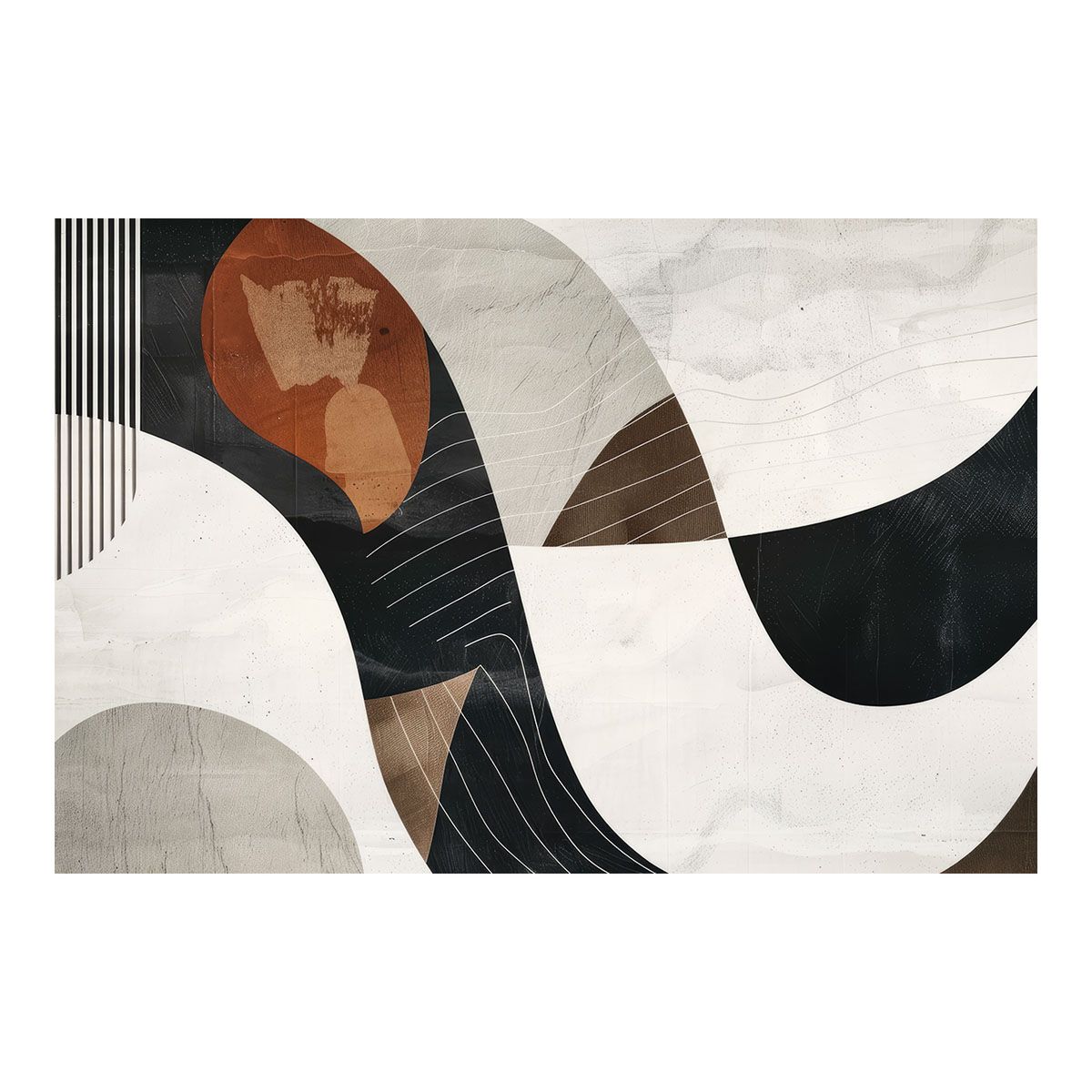 B2サイズ（約51x73cm）】【lh-poster-3607】【フレーム付き】北欧 幾何