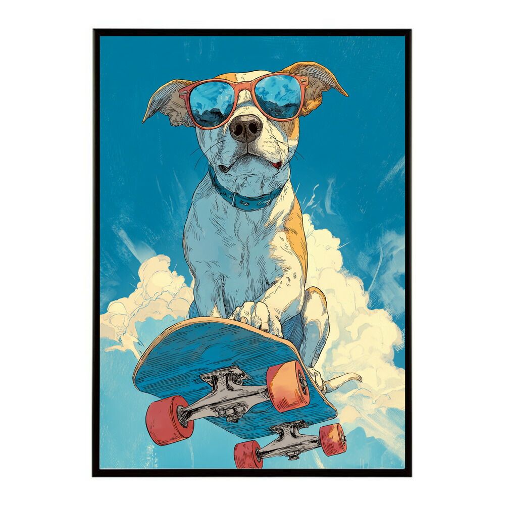 B2サイズ（約51x73cm）】【lm-poster-1957】【フレーム付き】カラフル