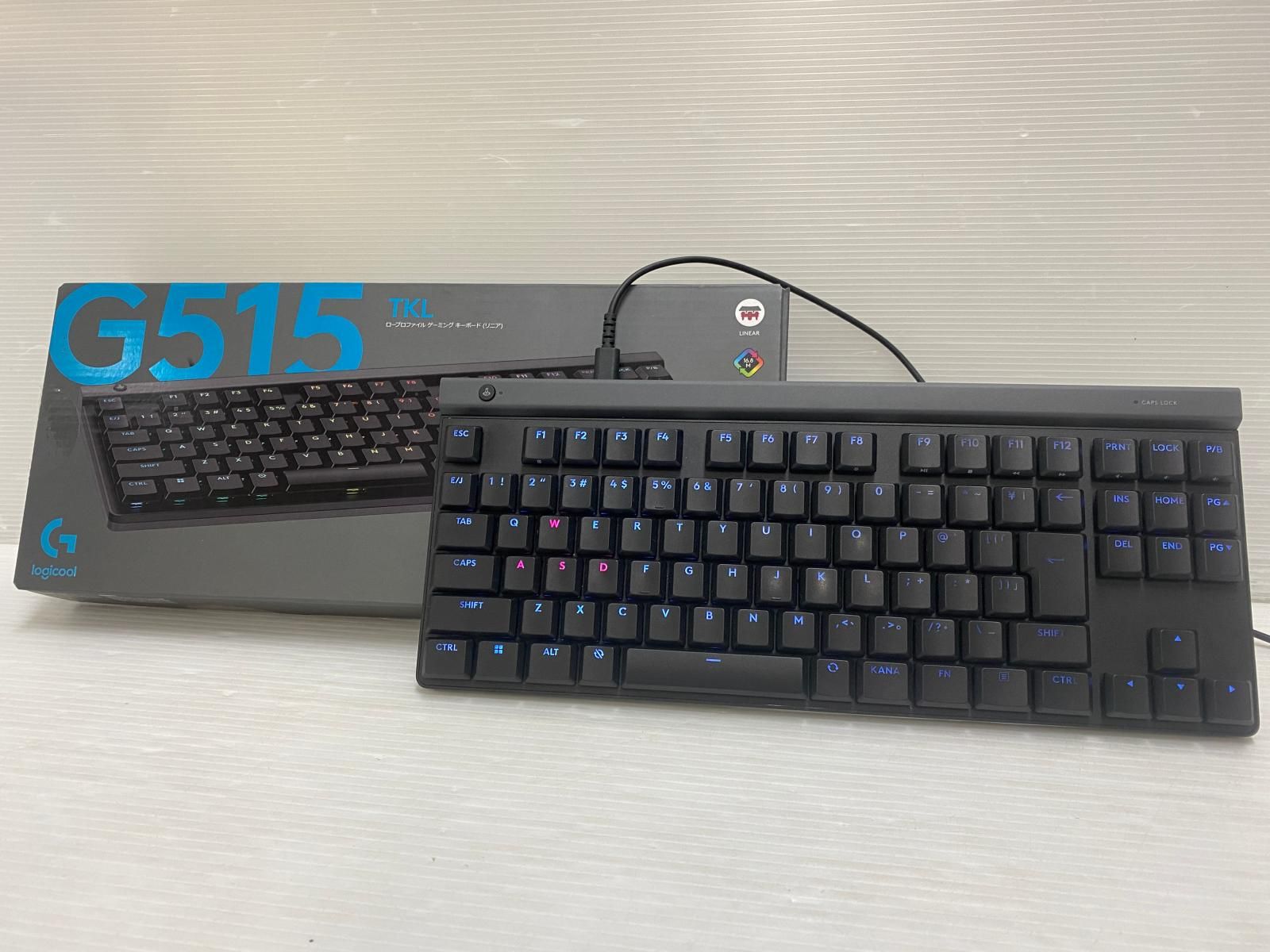 美品】ロジクール 売れ筋 G515 TKL 有線テンキーレス ロープロファイル