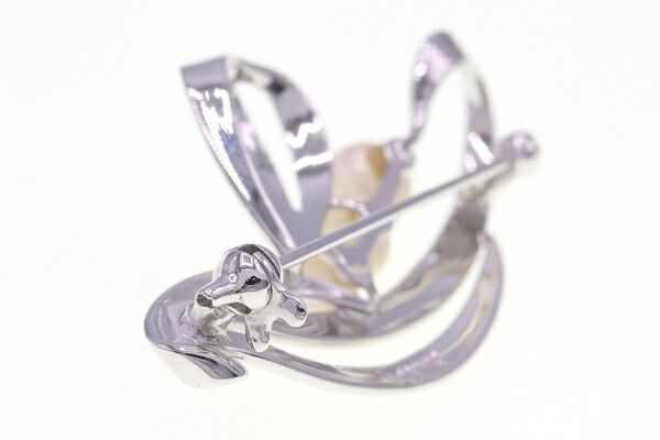 コレクション ミキモト ブローチ パール □S刻印 シルバー MIKIMOTO