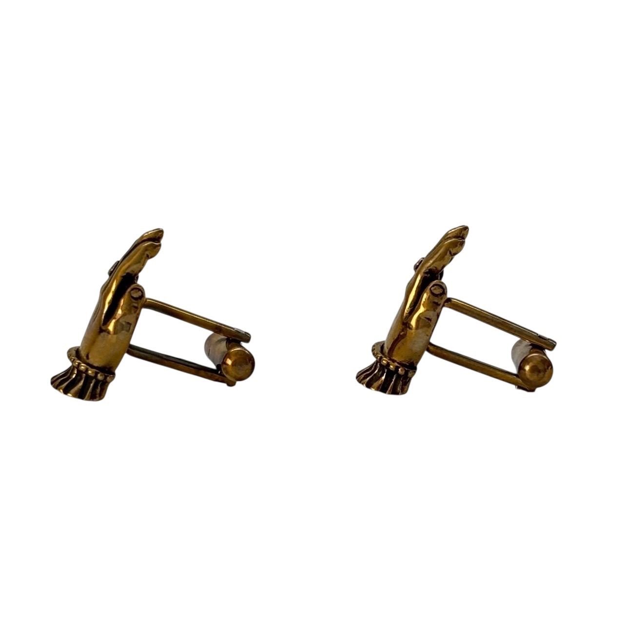 MADARANINGEN ボタンカフス ゴールド 未使用 DIR EN GREY MADARANINGEN