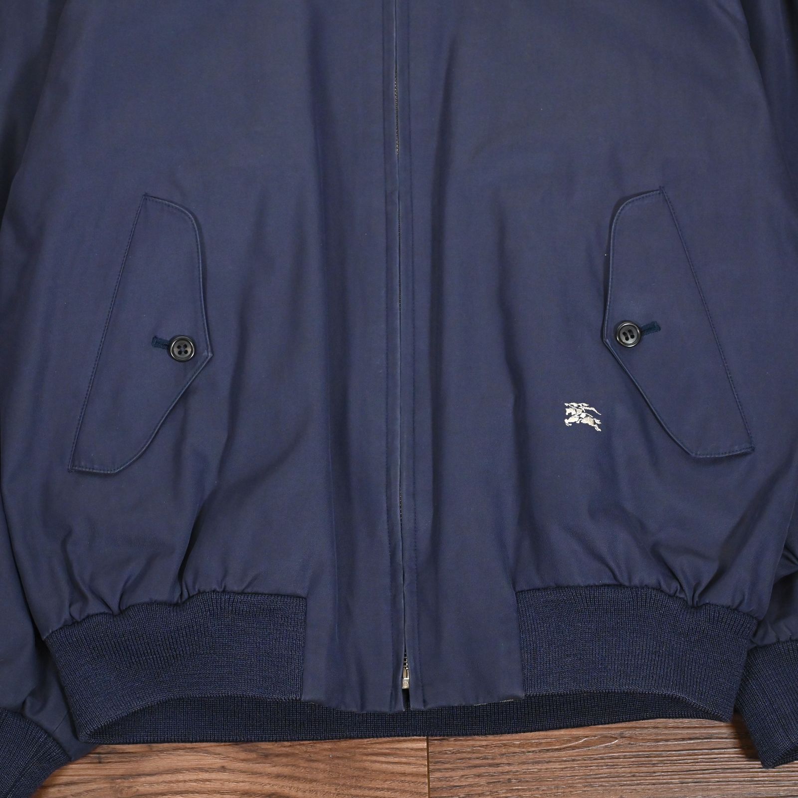 バーバリー 販売 スイングトップ ハリントンジャケット ネイビー