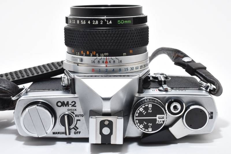 実用品 レザーカバー付】Olympus オリンパス OM-2 シルバー / OM