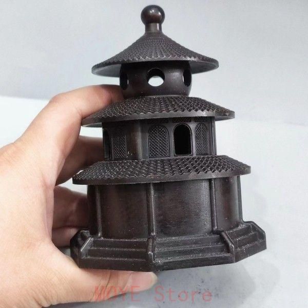 本物 天壇香炉 銅製 装飾品 工芸品 美術品 置物 香炉 六字真言香炉