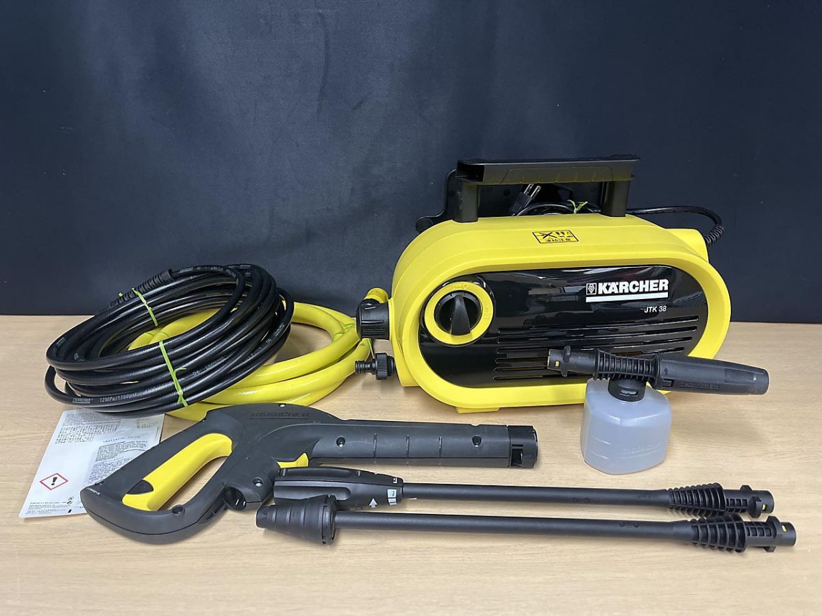 数回使用美品】KARCHER JTK 38 高圧洗浄機 本体 蛇口&バケツ可 KARCHER