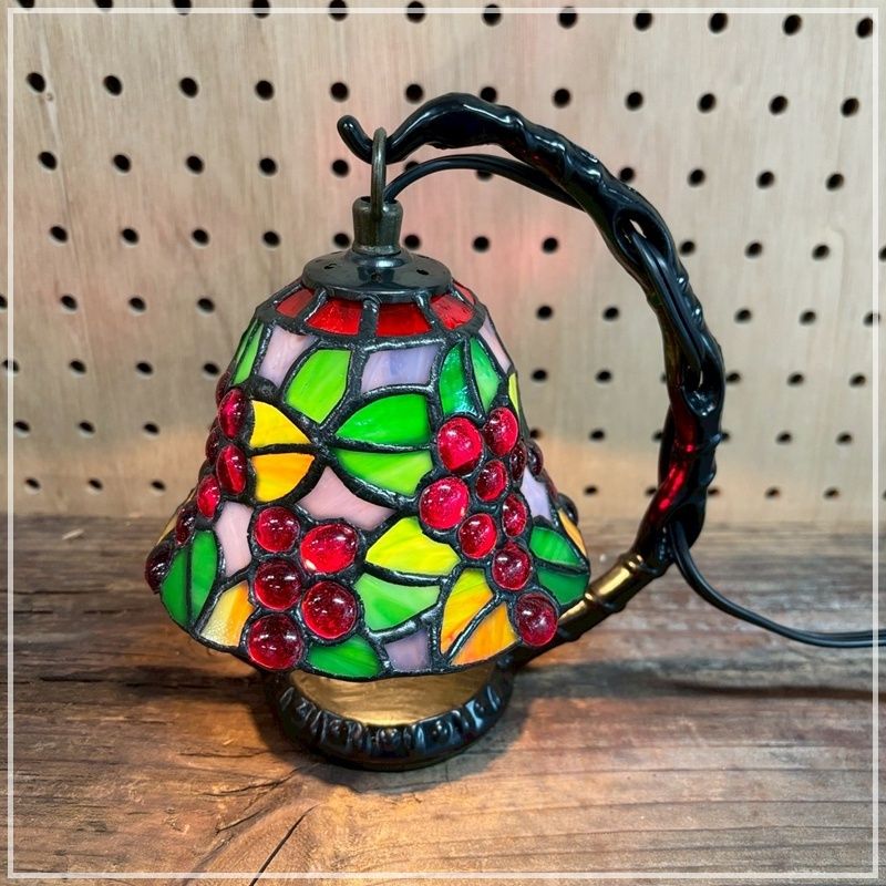 ランプ「葡萄（Ⅱ）」 【特大】45万で購入 ステンドグラス ランプ