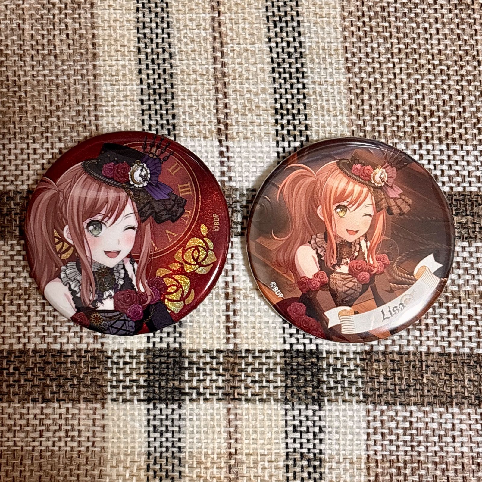 バンドリ Roselia ロゼリア Neuweltfahrt 氷川紗夜 缶バッジ バンドリ