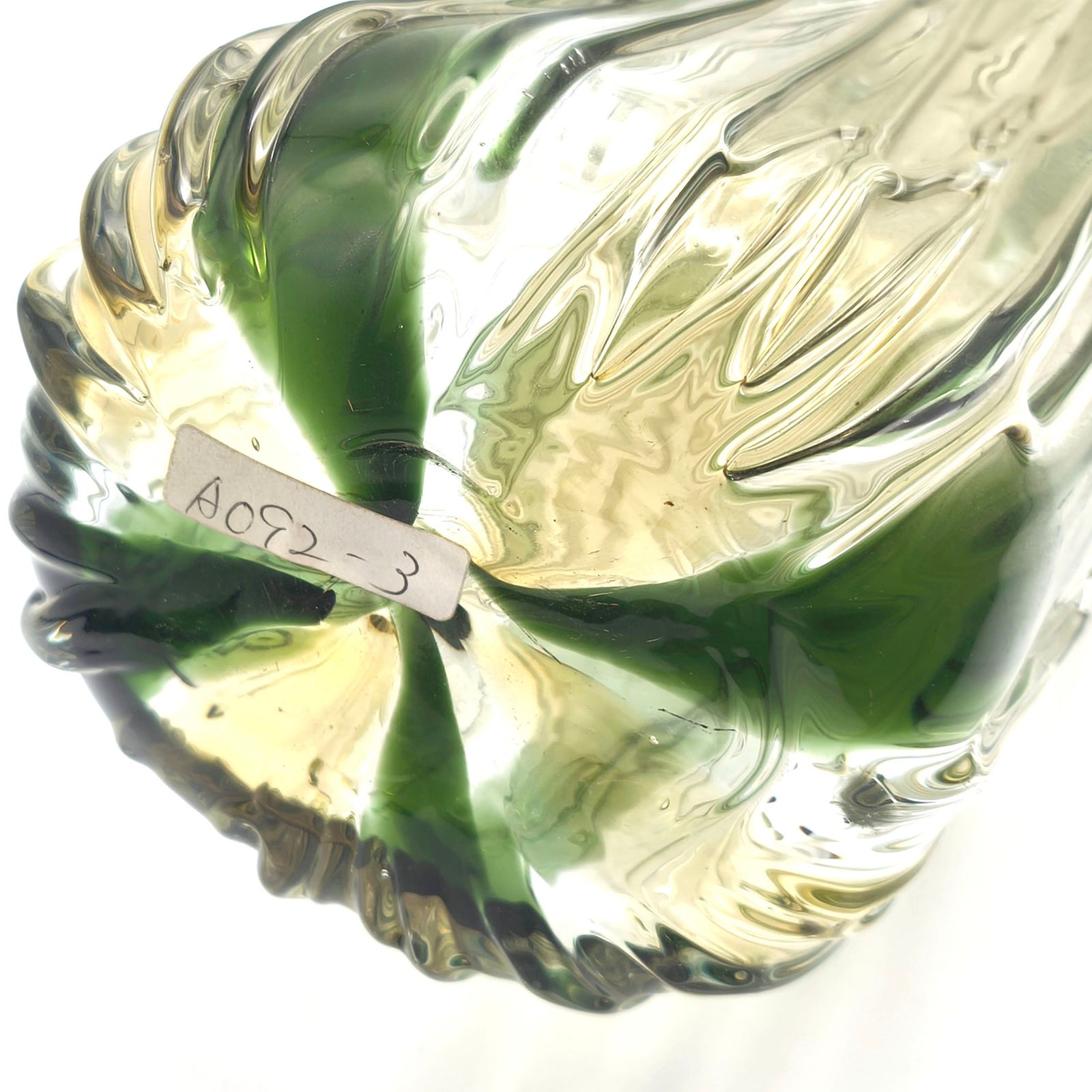 津軽びいどろ 花器（新緑）大川薫工房 花瓶 津軽びいどろ 大川薫工房