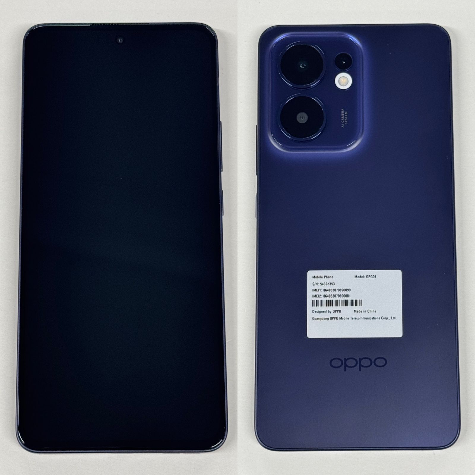 中古】OPPO(オッポ) OPPO Reno13 A 128GB ルミナスネイビー OPG05 UQ