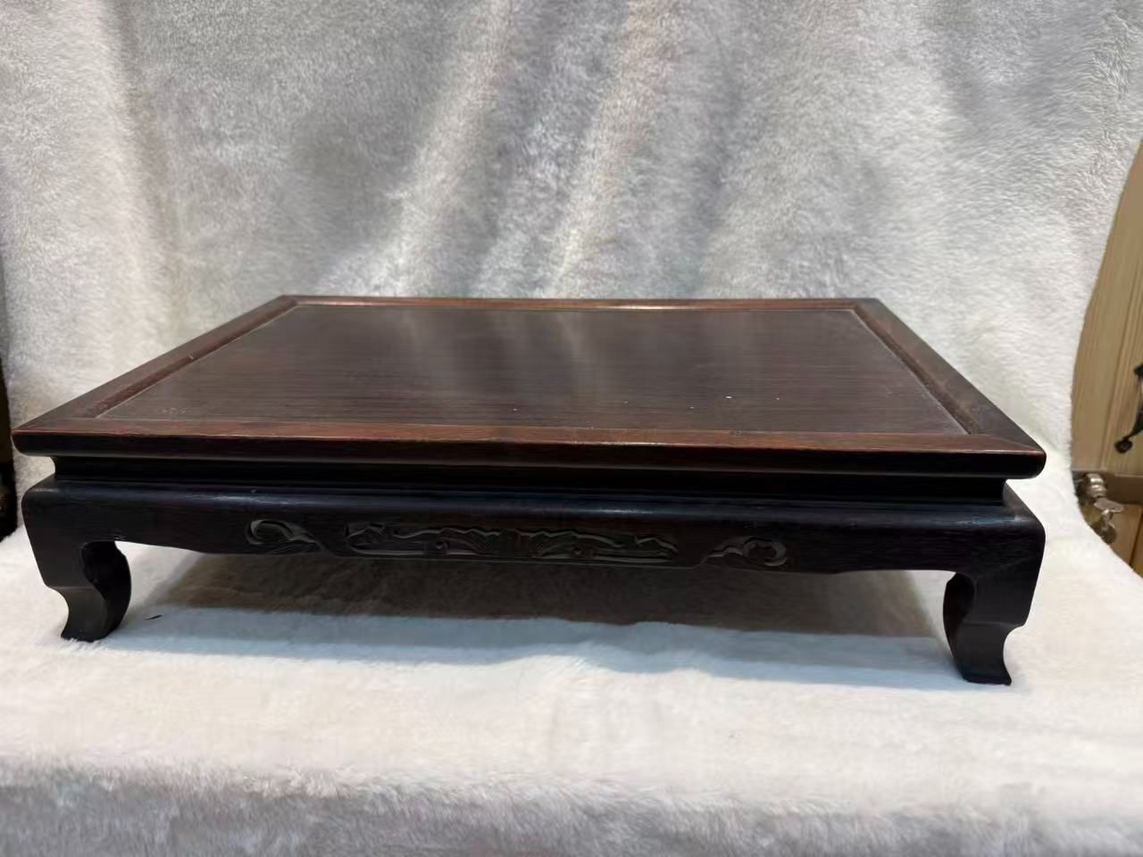 稀少】木製 飾り台 花台 香炉台 文房台 透かし彫り 古道具 - メルカリ