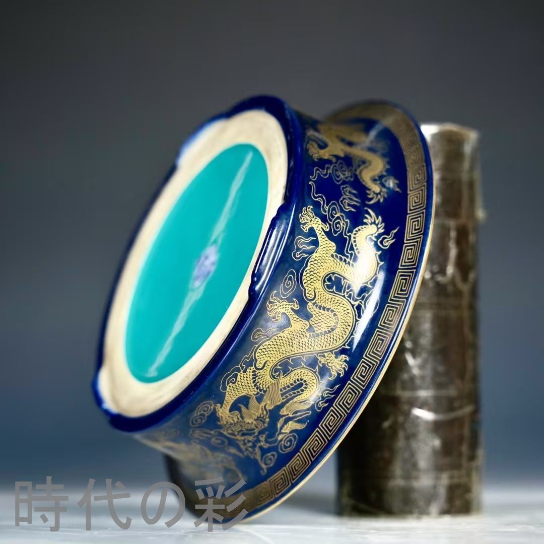 清乾隆年製款 七宝彩 嬰戯図 折沿水洗』中国古美術 唐物 骨董品 工芸