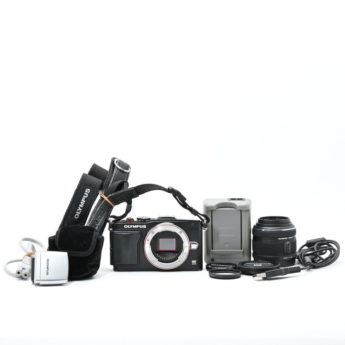 1158＜良品＞ OLYMPUS ミラーレス一眼 PEN Lite E PL6 レンズキット