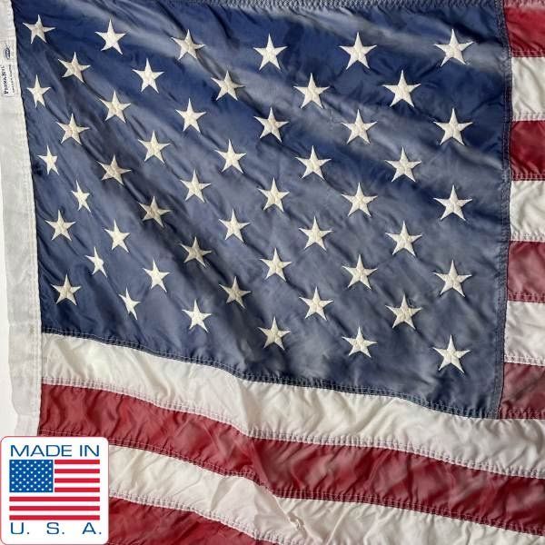 USA製 50星 星条旗 ナイロン 85.5cm×151cm アメリカ国旗 店舗什器