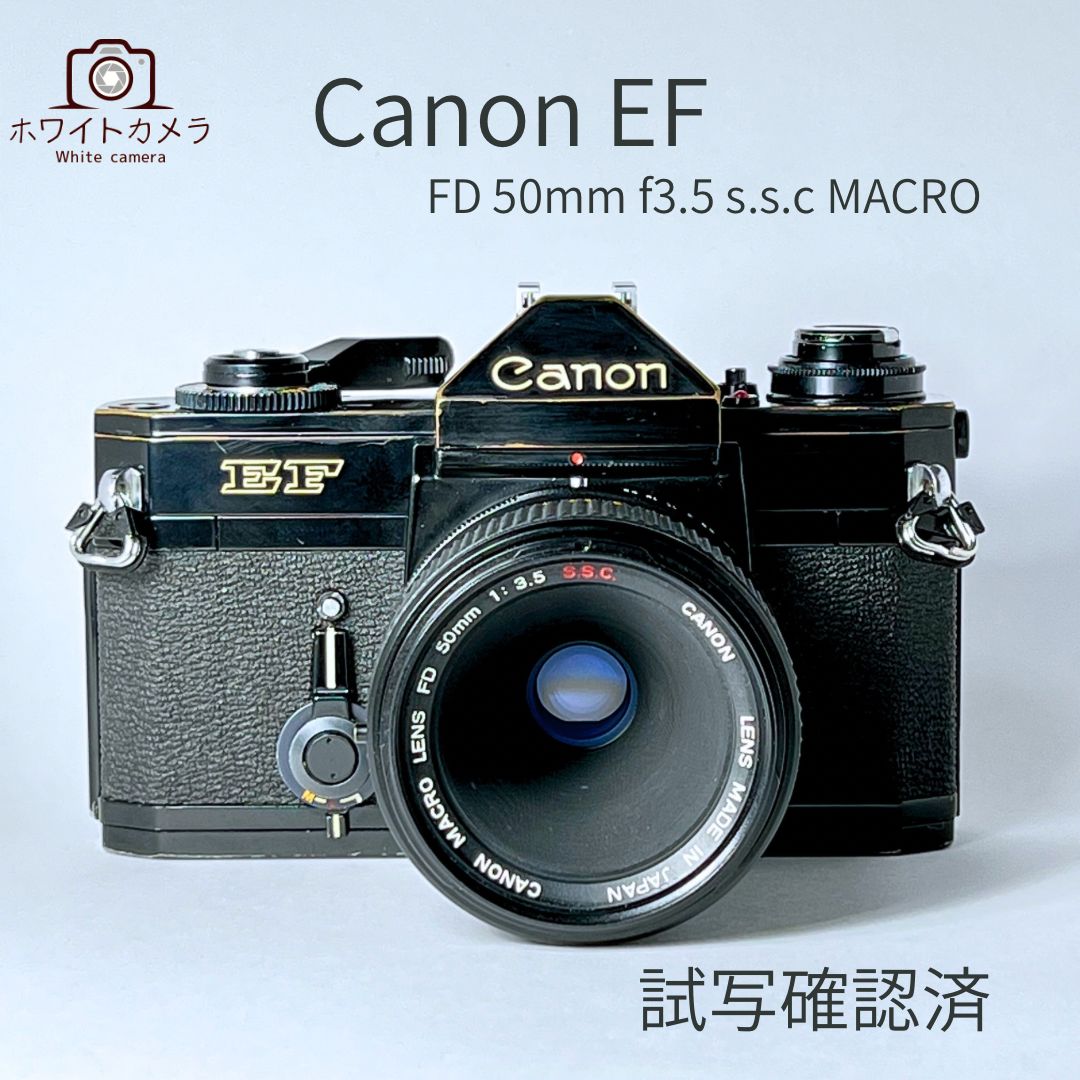 完動品 分解整備済 試写確認済 Canon EF / FD 50mm f3.5 s.s.c MACRO
