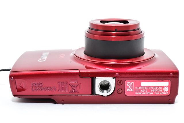 並品＞ Canon デジタルカメラ IXY 190 レッド 光学10倍ズーム IXY190RE