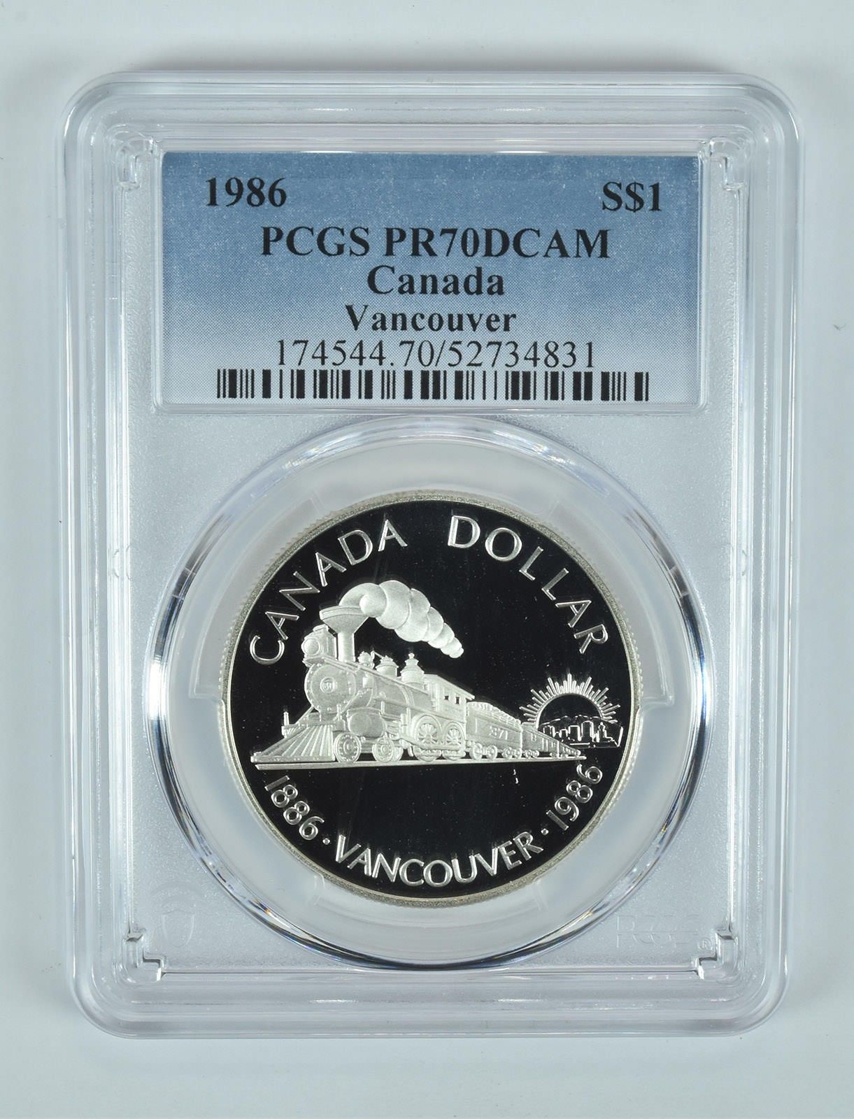 1986年カナダ1ドル銀貨バンクーバーPR70 DCAM PCGS - メルカリ