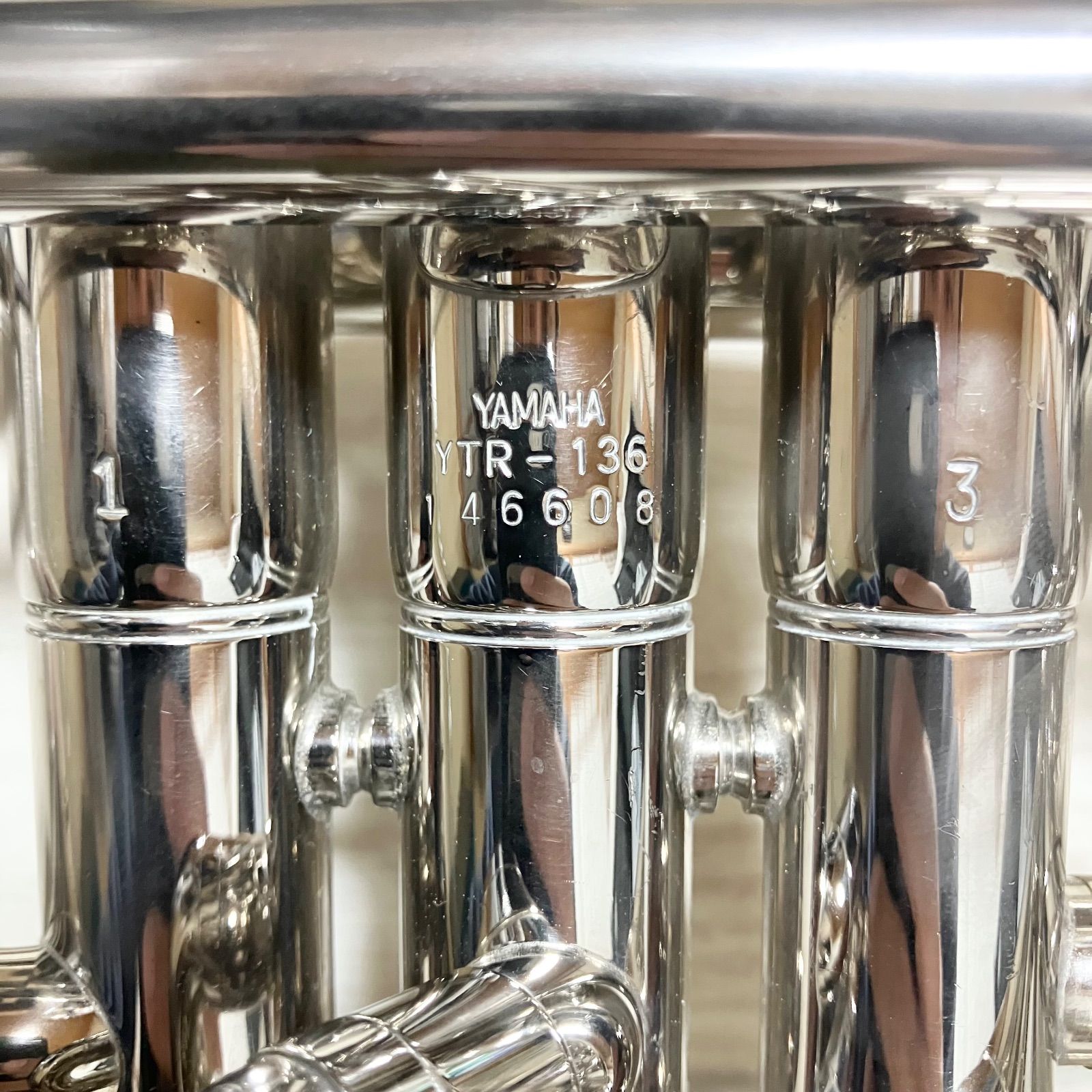 中古良音】YAMAHA YTR-136 ヤマハ トランペット シルバー マウスピース