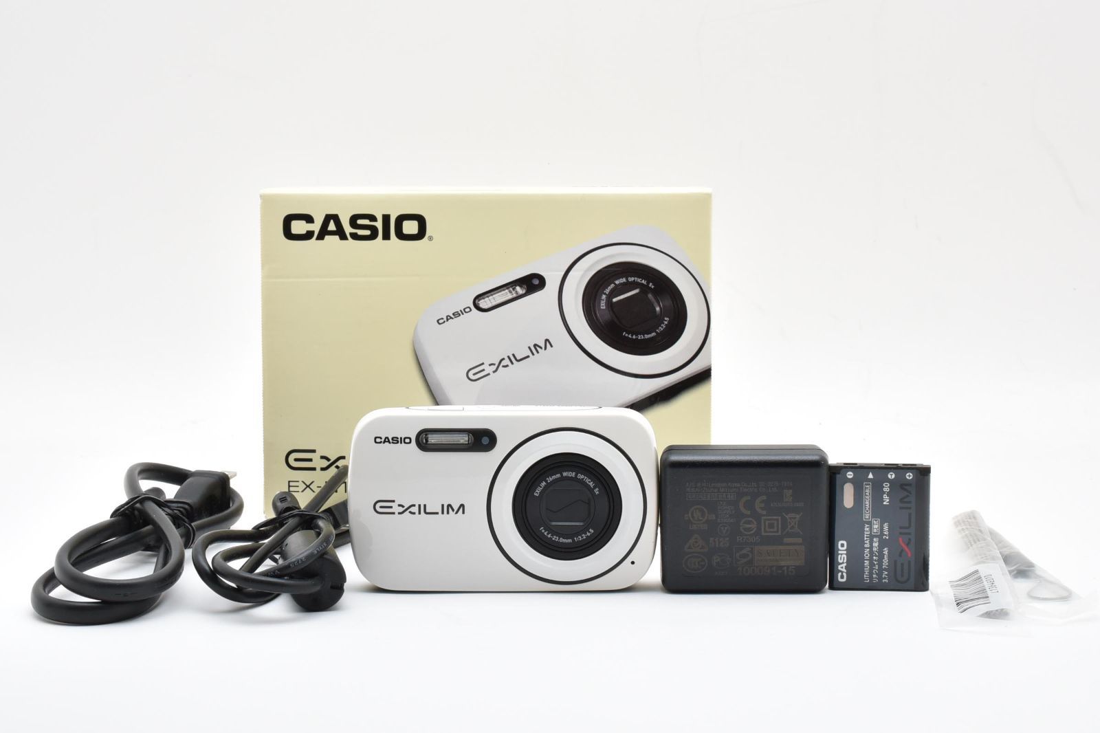 □ ほぼ新品 □ カシオ CASIO EXILIM EX-N1 ホワイト 《動作確認済