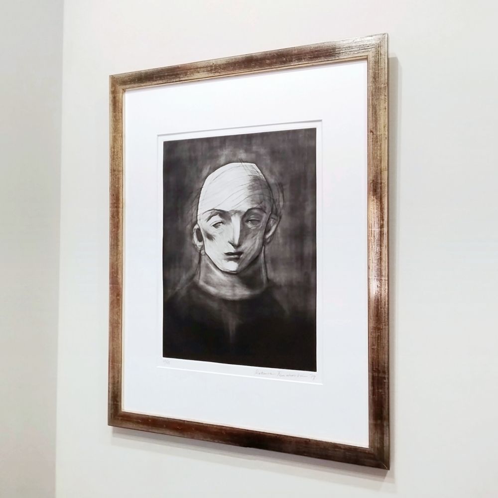 舟越桂 少年 銅版画 2017年 メゾチント ドライポイント 限定25部 直筆