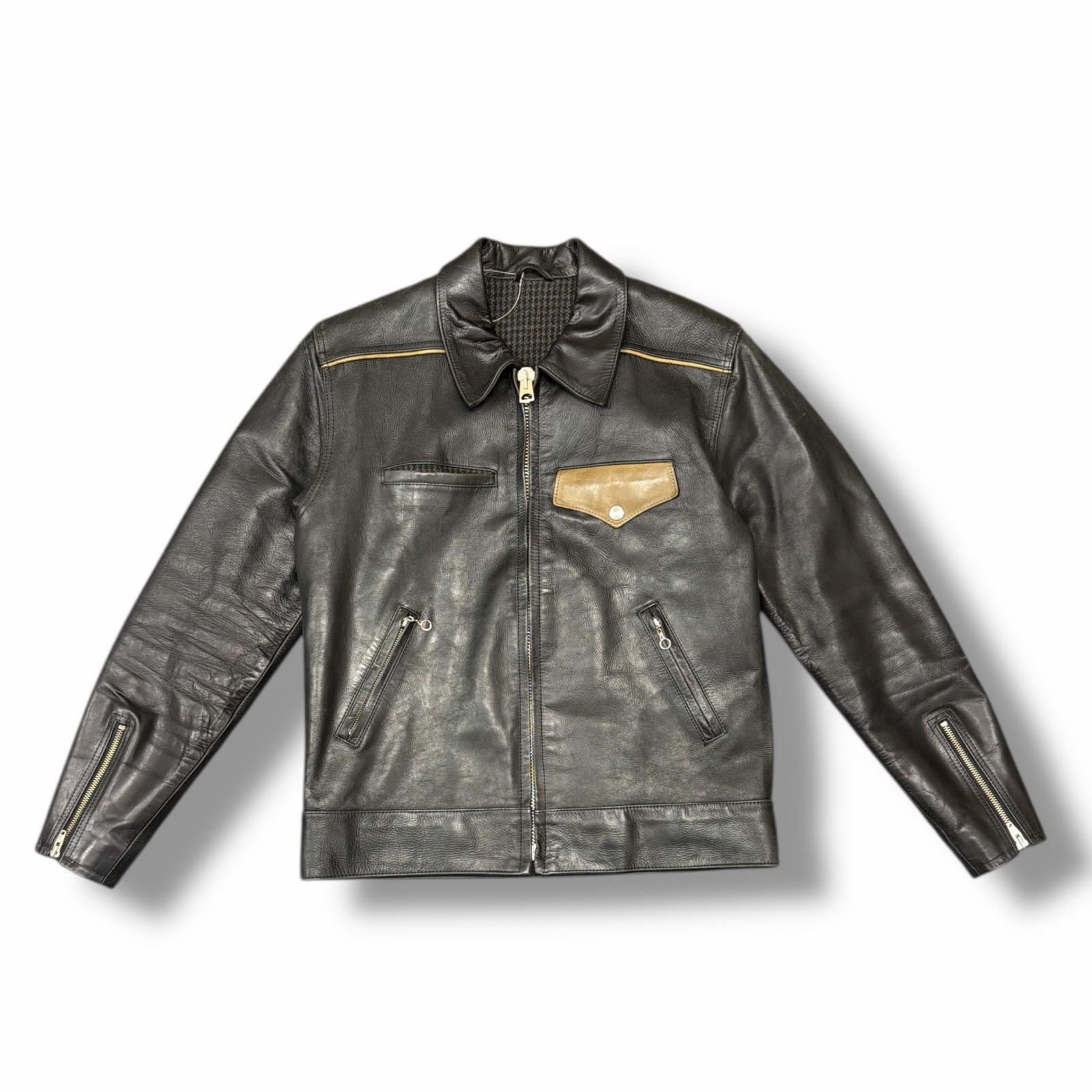 CELT&COBRA シングルライダースジャケット 革ジャン ライダース レザー