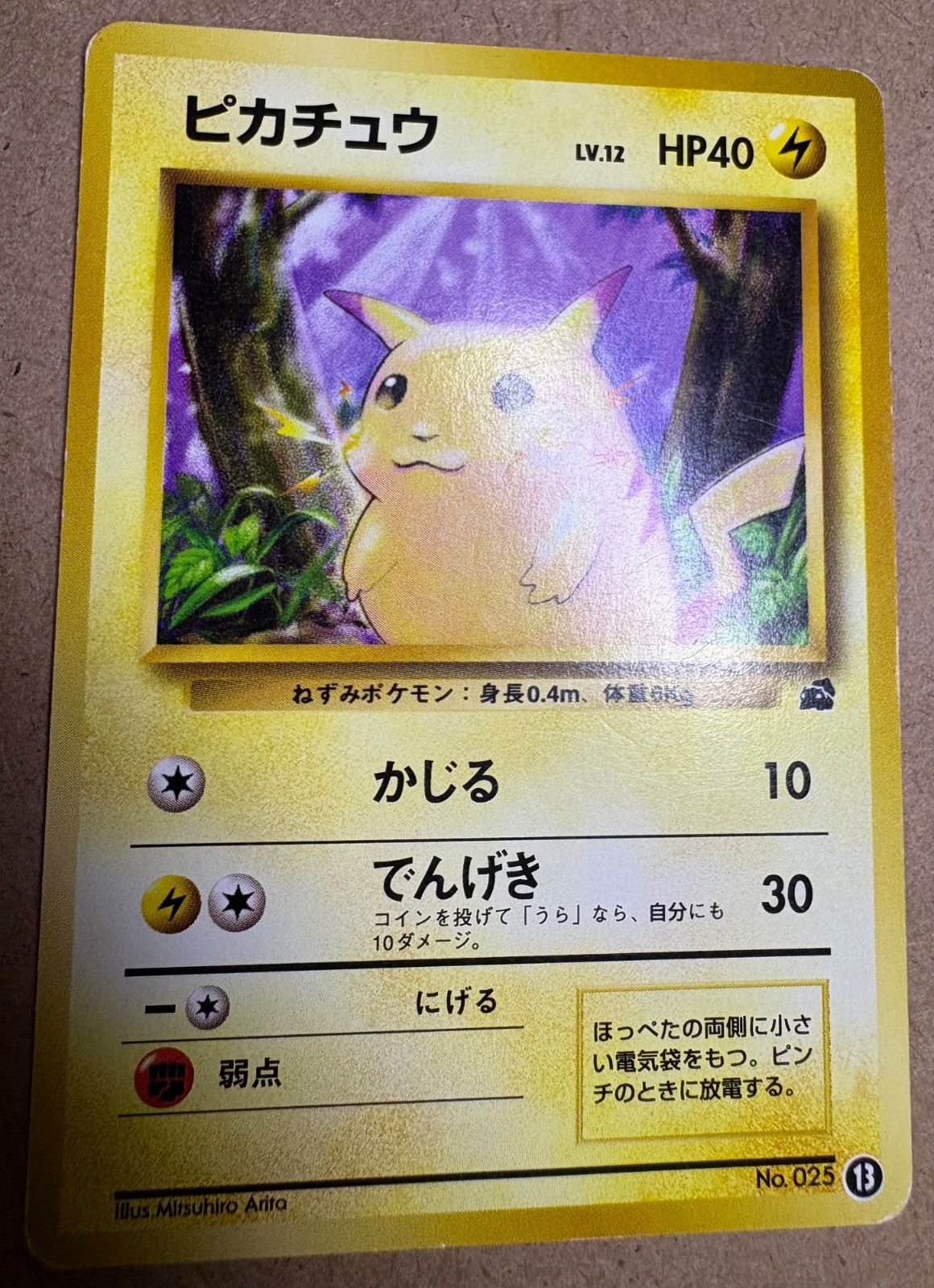 イントロパックのピカチュウ(フシギダネマーク) ポケモンカード旧裏