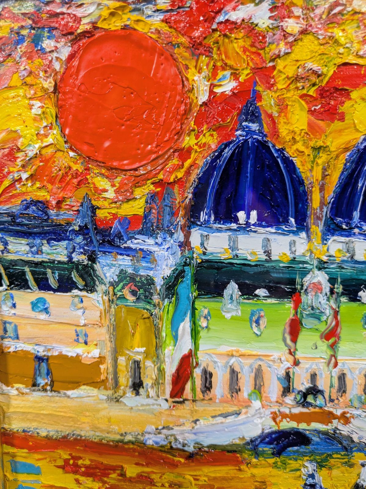 真作オリジナル原画 鈴木マサハル作 希少ベネツィア 油彩【VENEZIA