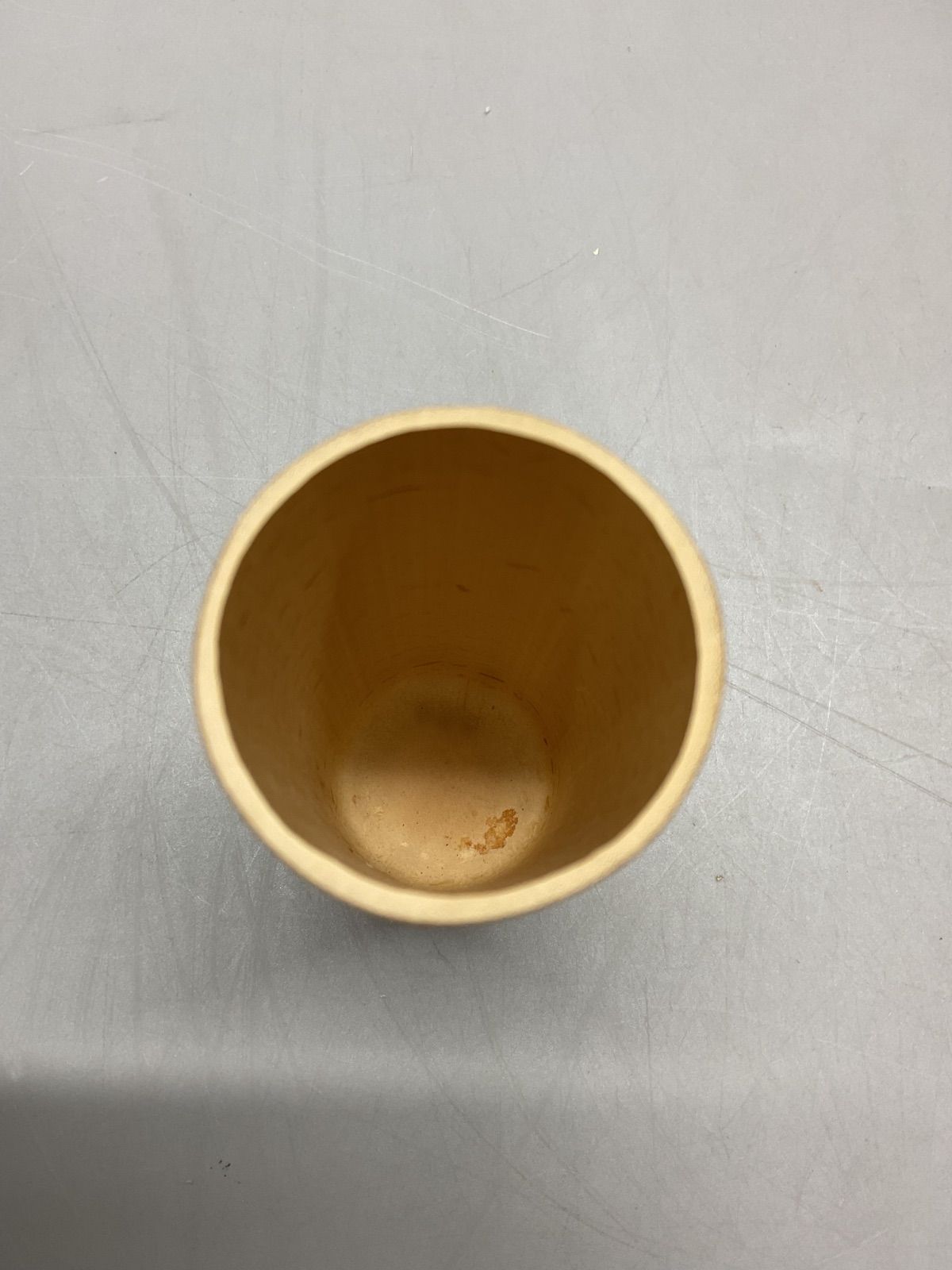 K 一重切竹花入 三玄院 長谷川大眞和尚 宗林作 銘「翠風」 竹花入