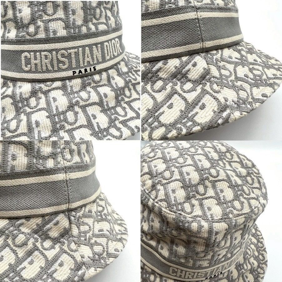 Christian Dior クリスチャンディオール オブリーク バケットハット 58