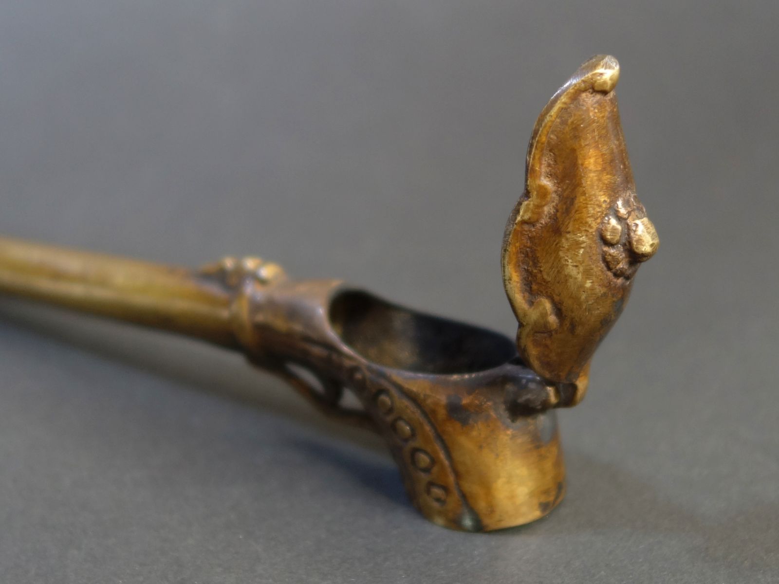 骨董逸品【矢立✕4点 真鍮製 装飾】 矢立 書道具 骨董 古美術