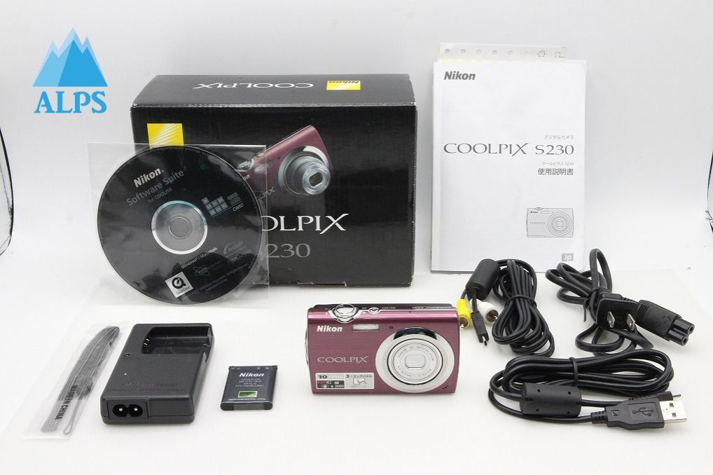 良品 Nikon ニコン COOLPIX S230 コンパクトデジタルカメラ パープル