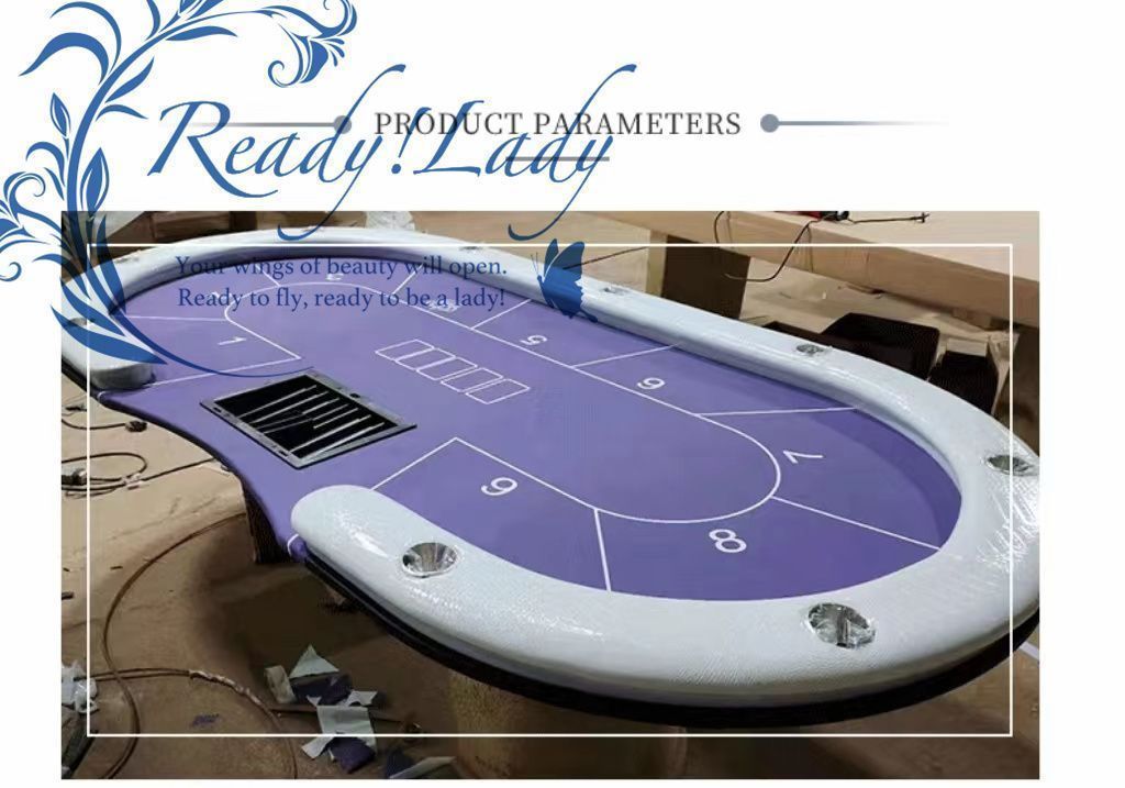 ポーカーテーブル 折りたたみ式 ドリンクホルダー チップラック付き