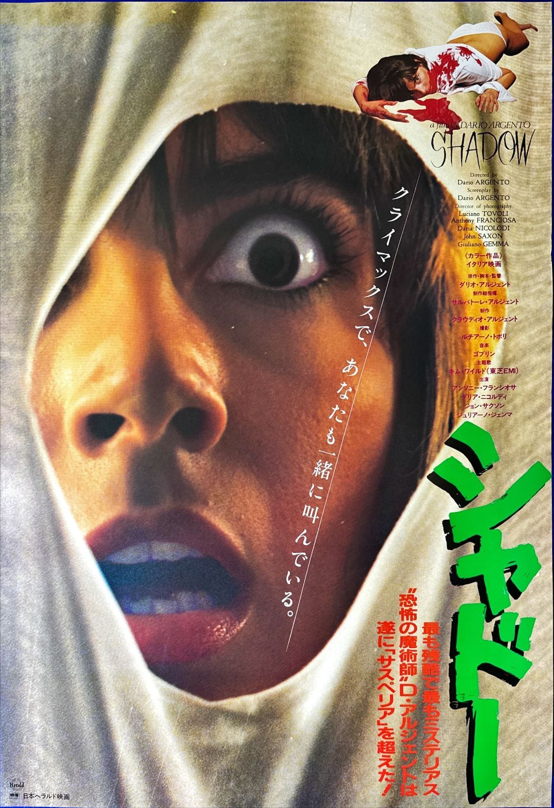 希少！仲條正義「フジのヤマイ」シリーズのポスター くじら 希少！仲條