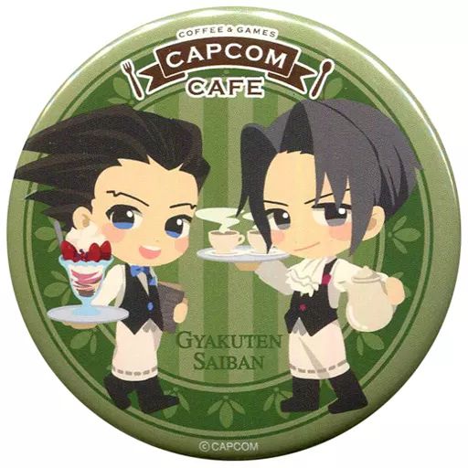 バッジ・ピンズ(キャラクター) 成歩堂龍一＆御剣怜侍 「CAPCOM CAFE