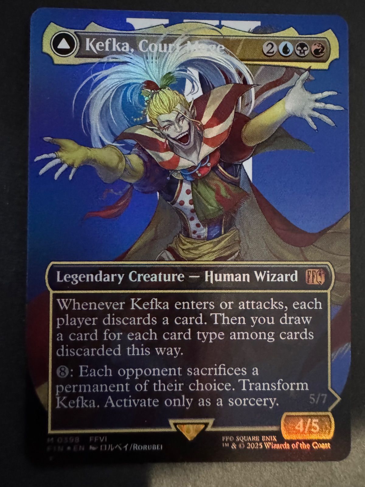 人造魔導師 ケフカ foil フルアート ボーダレス FOIL)(フルアート