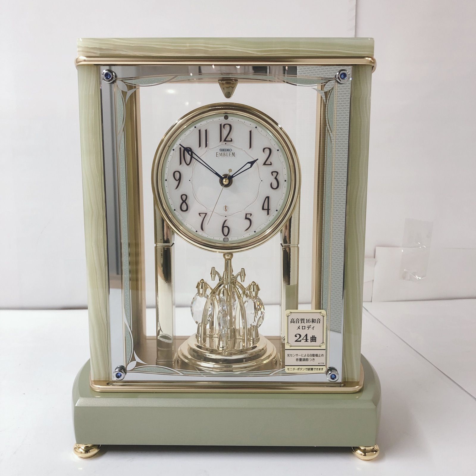 美品】セイコー SEIKO 電波置き時計 BY242B SEIKO BY242B | 回転飾り