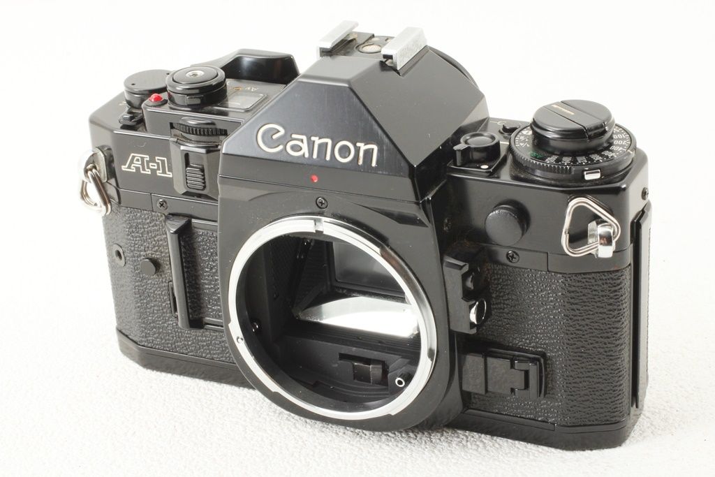 ジャンク品 Canon 最新 キヤノン A-1 レンズ3本 ワインダー フィルム