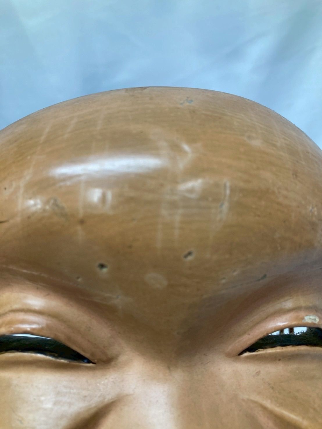 公式 ☆木彫のお面（笑い面）