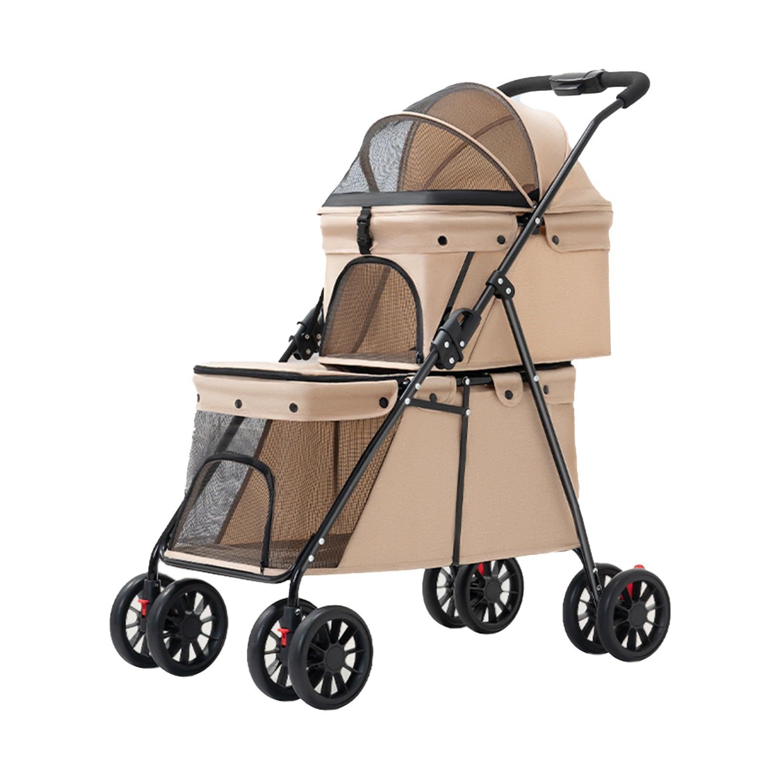 LUKANG ペットカート 折り畳み式 ペットカート 小型犬 360度回転