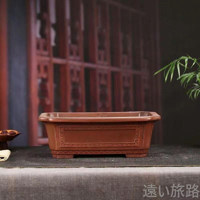 四方植木鉢 中国宜興 紫砂の鉢 盆栽鉢 植木鉢 小品盆栽鉢 大品盆栽鉢