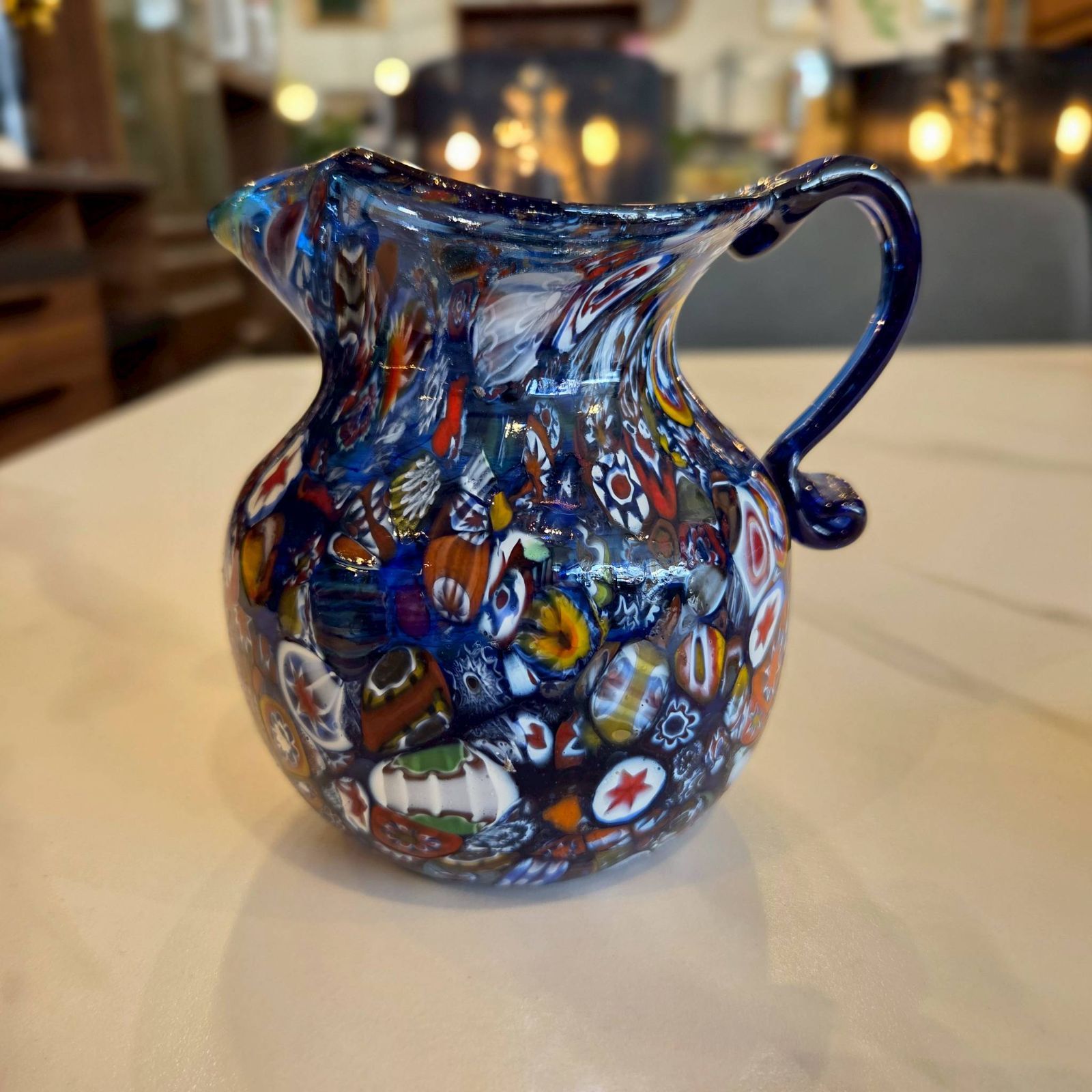 MURANO GLASS ムラーノガラス 水差し 水差し ミルフィオリ イタリア