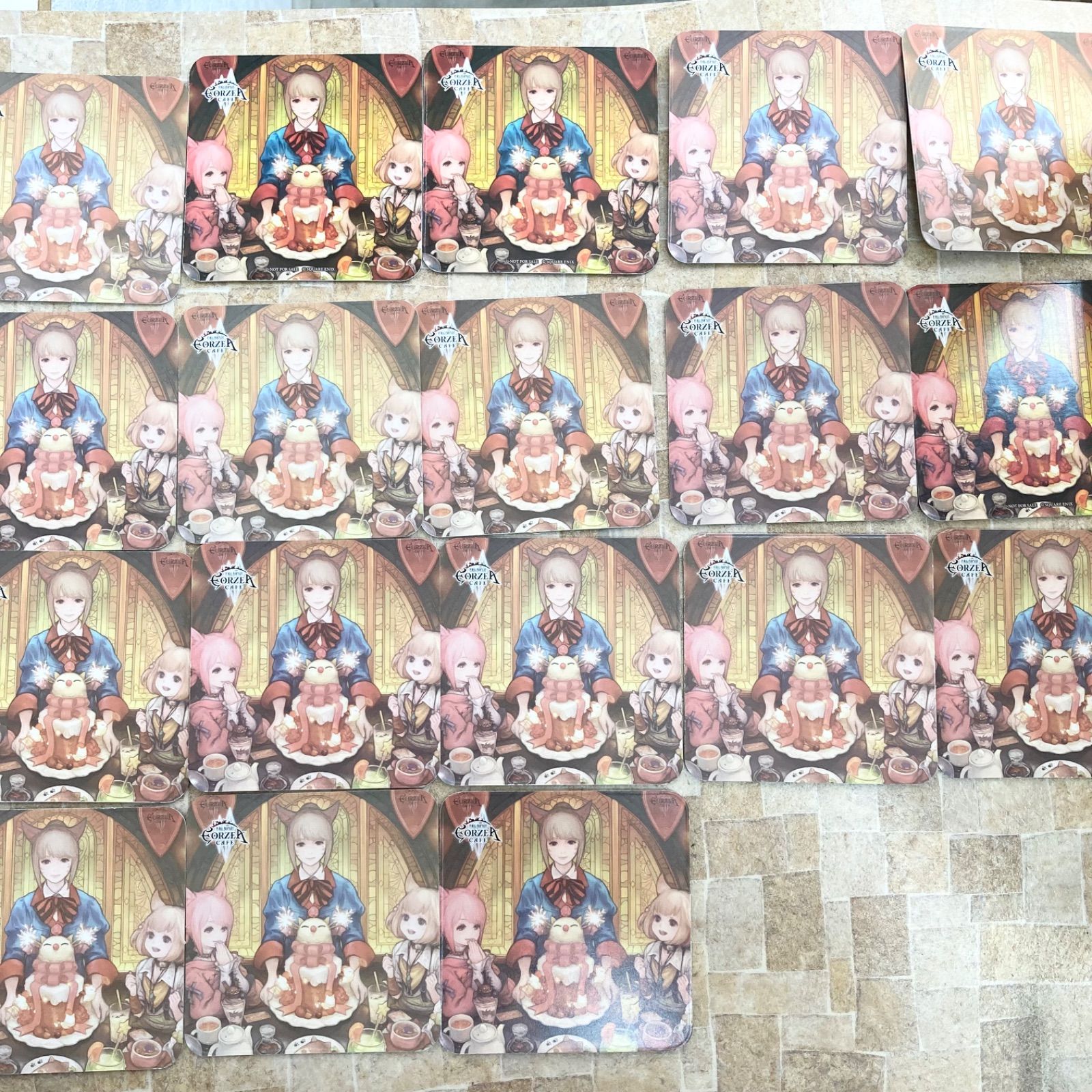 ☆エオルゼアカフェ コースター 75枚セット FF14 FFXIV エオカフェ