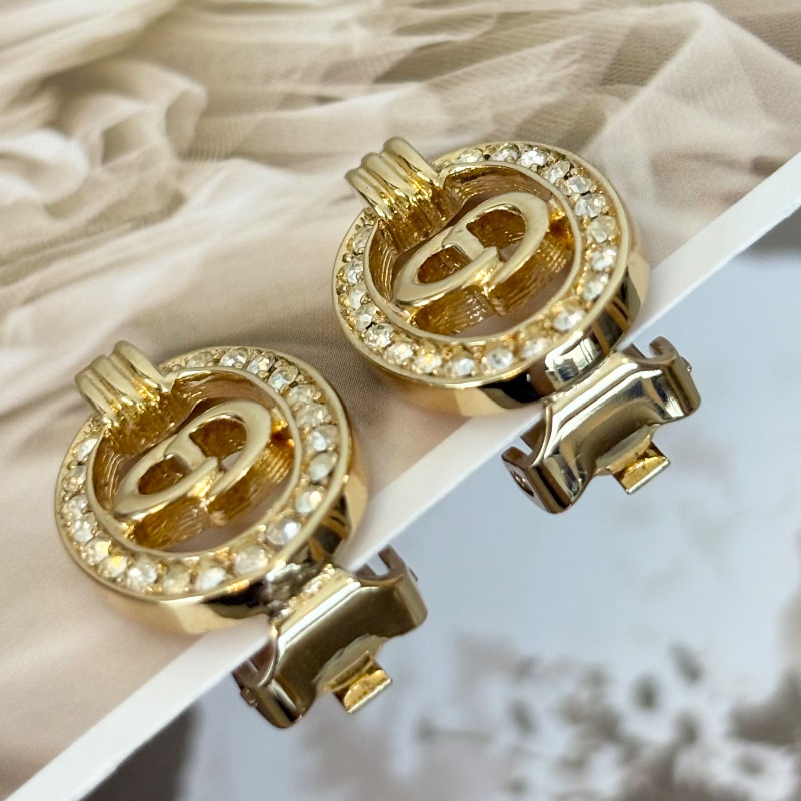 箱付き！ ディオール ピアス 美品】クリスチャンディオール⁄クリップ