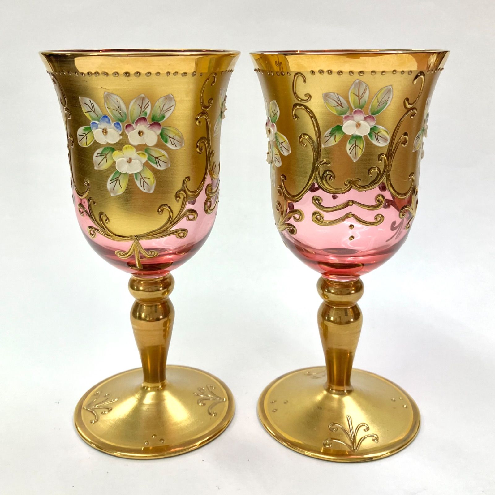 ベネチアングラスデキャンタグラスセット イタリア ベネチアングラス