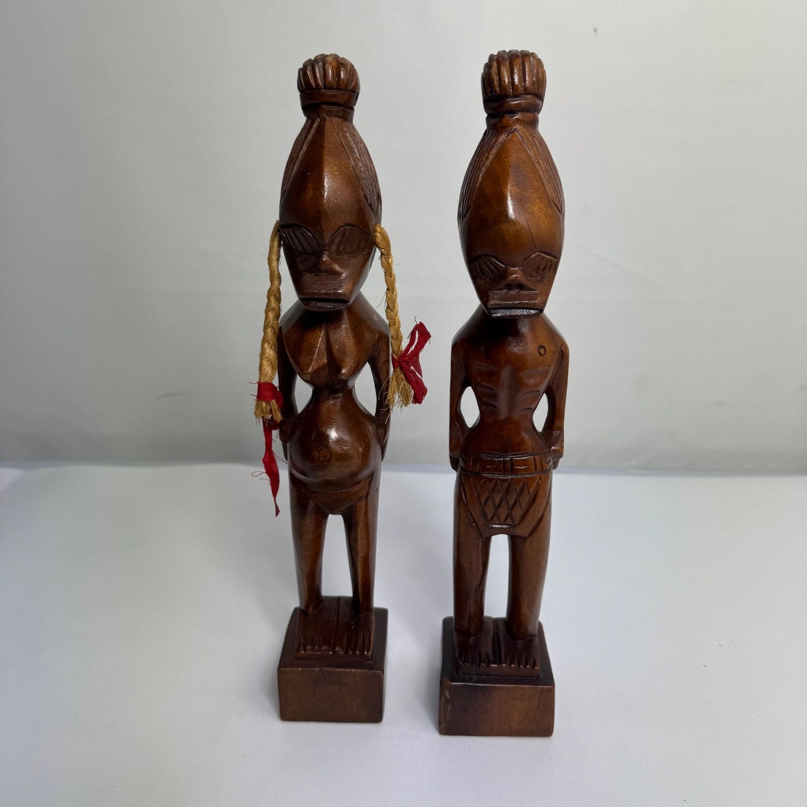 Amazon.co.jp: ヴィンテージ民芸品木彫り像人形｜アメリカン?アフリカ