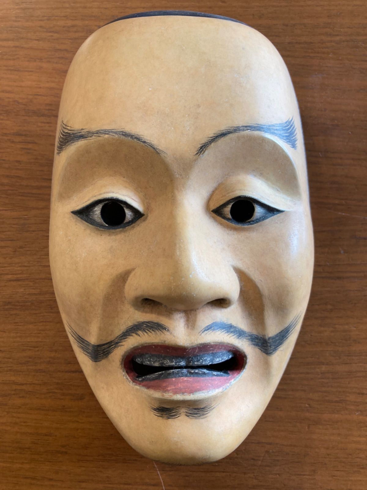 顰(しかみ)打ちました | 能面パパの作品みてください 能面赤平太