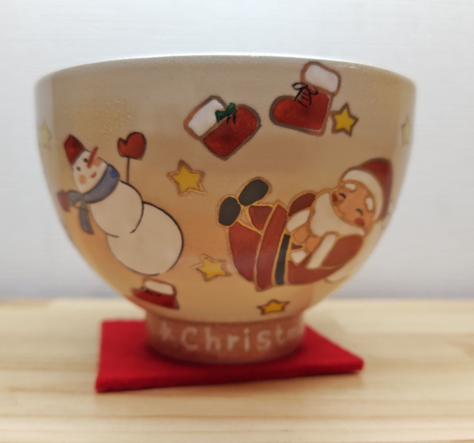 逢絢亭・新品】茶道具 安い 茶碗 京焼 御本 クリスマス 水出宋絢 紙箱入り