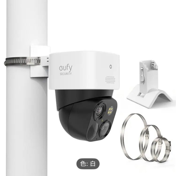 Anker Eufy SoloCam S340（屋外防犯カメラ）対応] ポール取付マウント