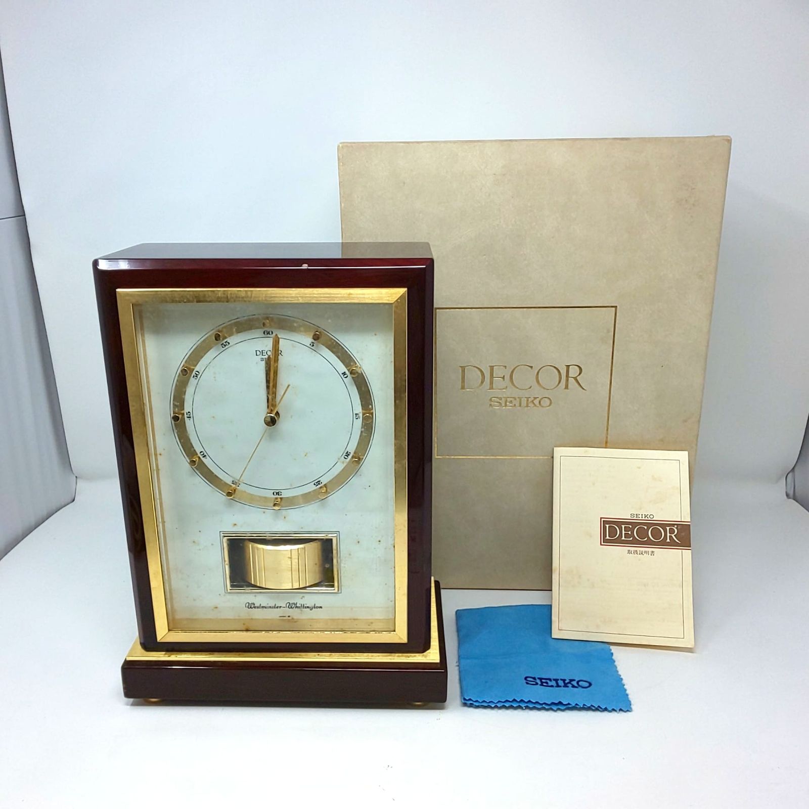 超希少】セイコー 置き時計 ウェストミンスター 大理石調 高級感 超