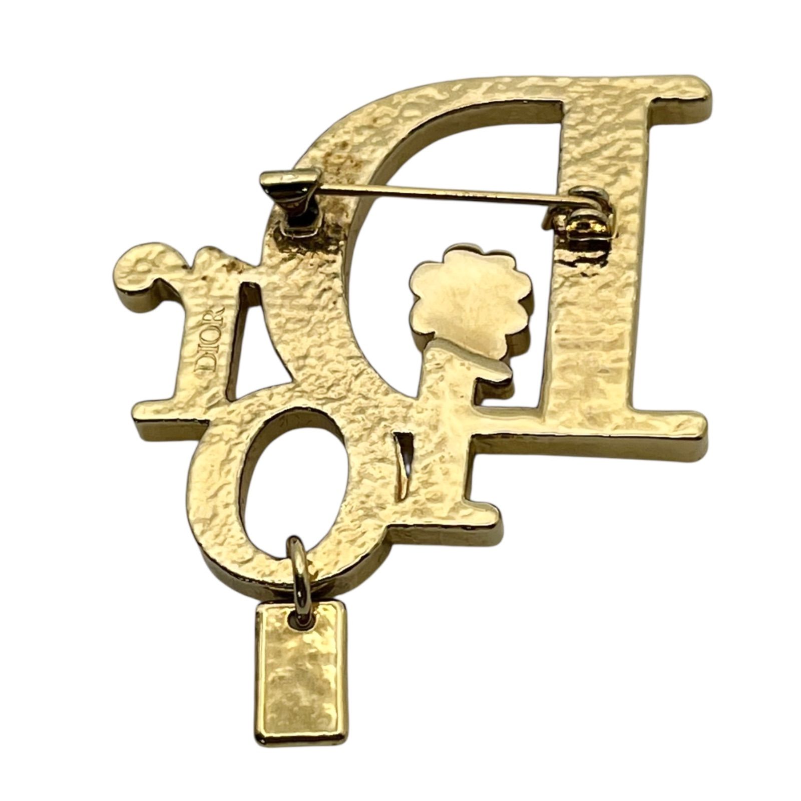 クリスチャンディオールChristian Dior ブローチ ゴールドカラー